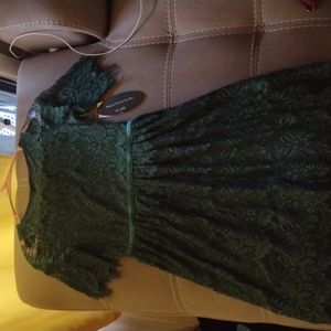 Dark green dress
